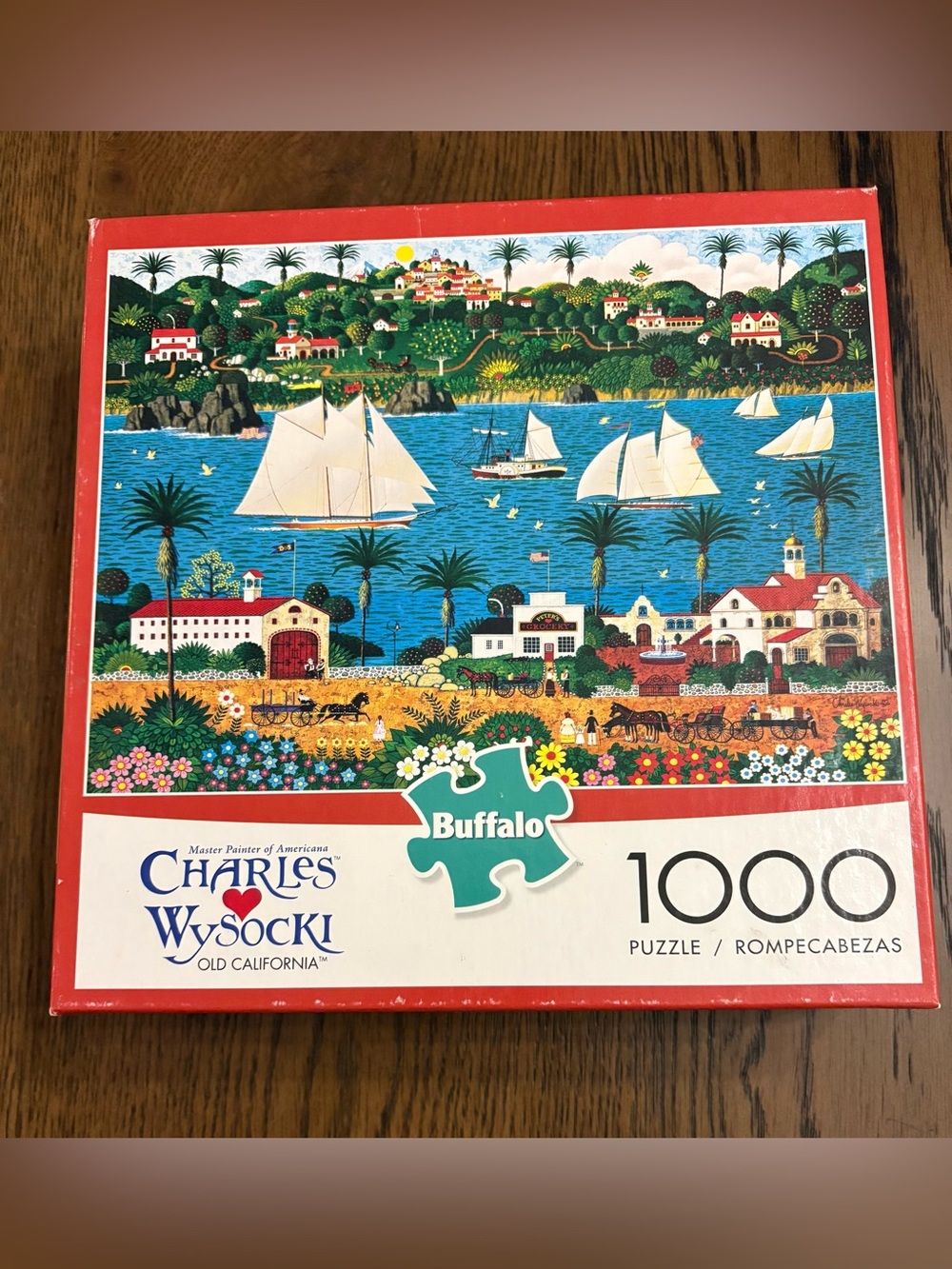Buffalo Charles Wysocki, Old California, 1000 Piece Puzzle w/ Poster, Complete